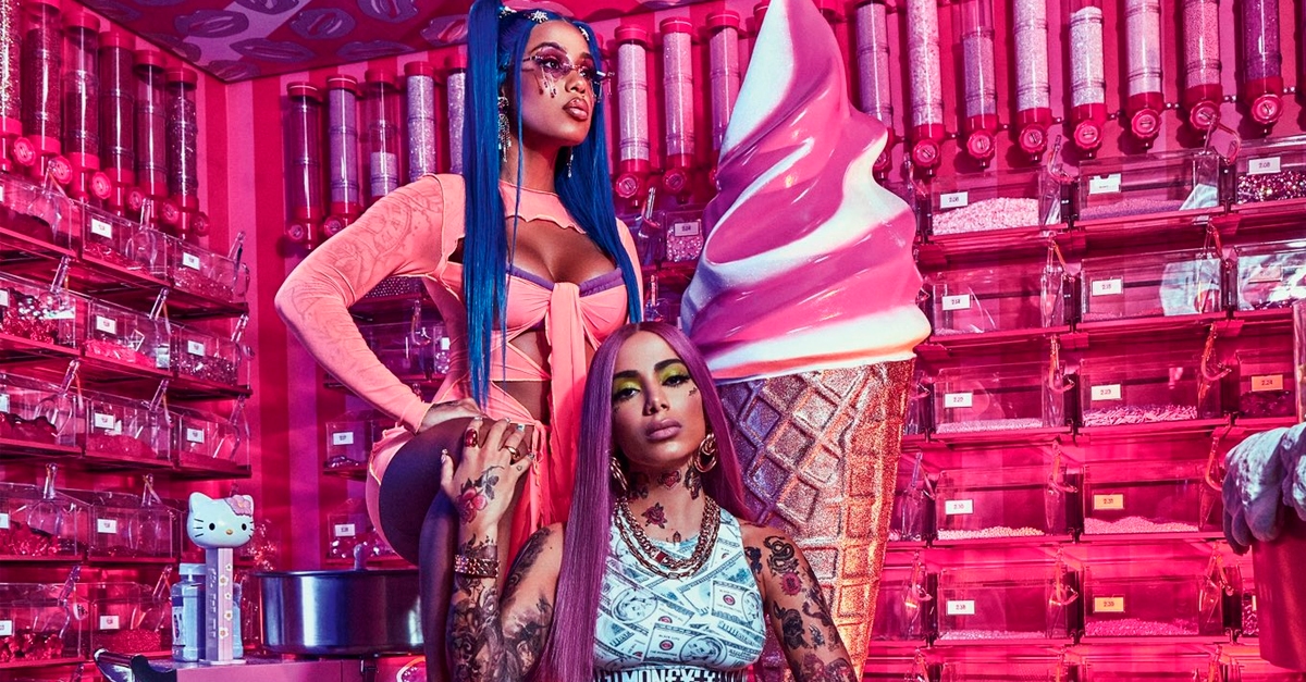 Mc Rebecca e Anitta anunciam single e comentam sobre clipe: “Tô inteira tatuada!”