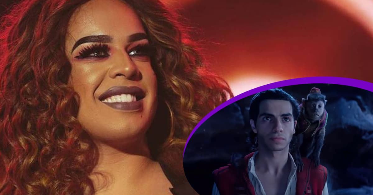 Além de cantar na trilha do longa, Glória Groove dubla Aladdin nos cinemas