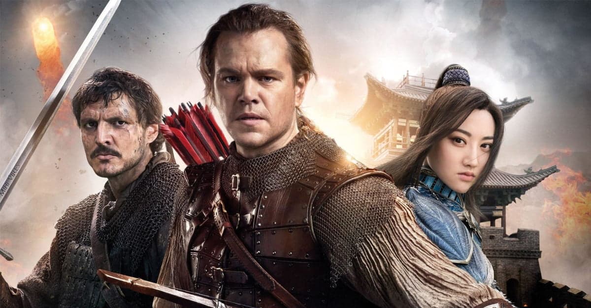 Temperatura Máxima exibe “A Grande Muralha” e “Kong: A Ilha Da Caveira” é atração do Campeões de Bilheteria deste domingo