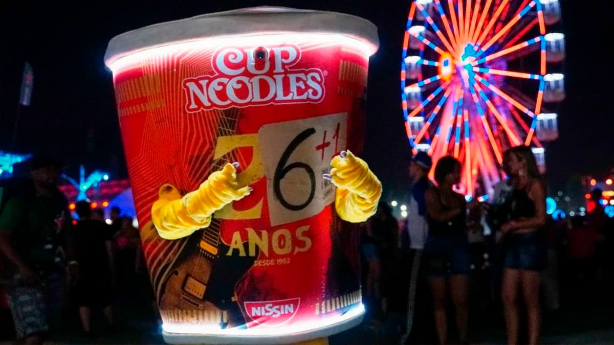 Cup Noodles renova patrocínio ao Rock in Rio e reforça compromisso com a sustentabilidade; entenda!