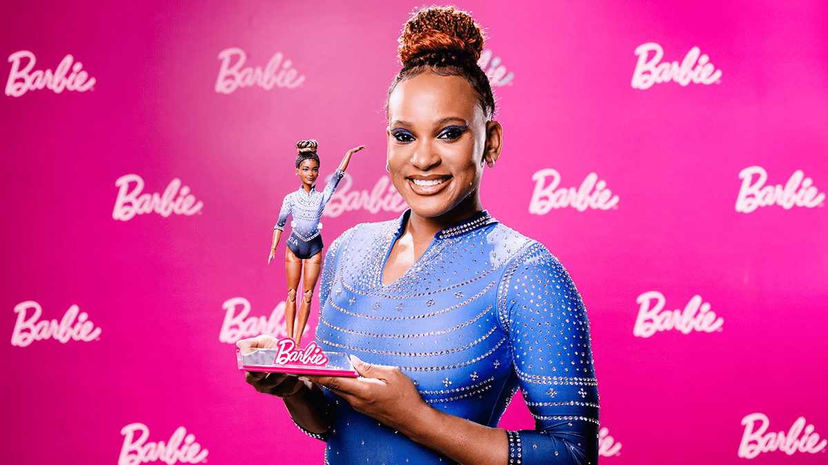 Rebeca Andrade é homenageada pela Barbie com boneca exclusiva: “Uma honra”